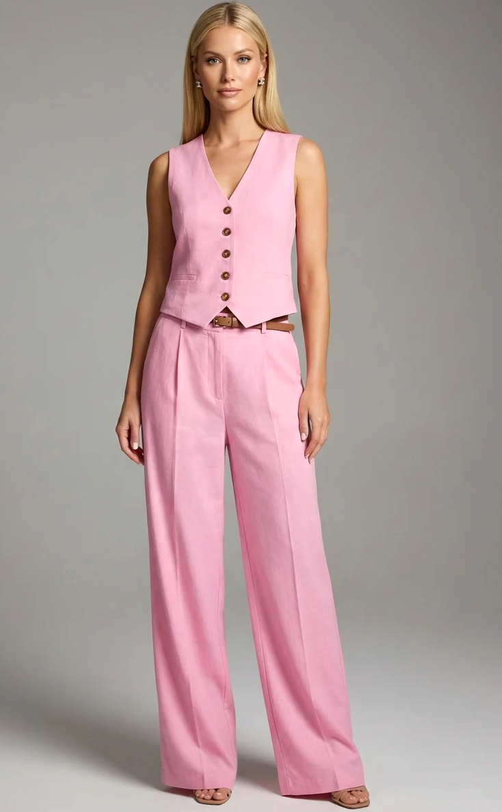 Vest and Pants two-piece set