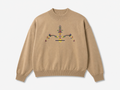 Design Embroidered Moch Turtle Neck 2-Ply, 100% Organic Cotton Sweater
