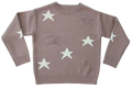 Star Jacquard Crew Neck Sweater